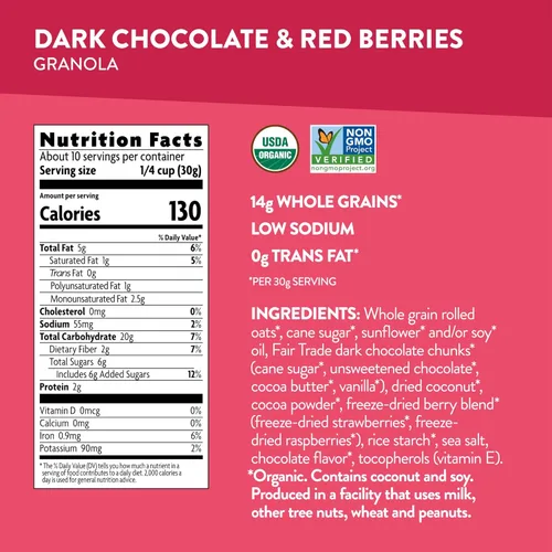 Vista 2 de Love Crunch - Nature's Path - Granola orgánica, chocolate oscuro
