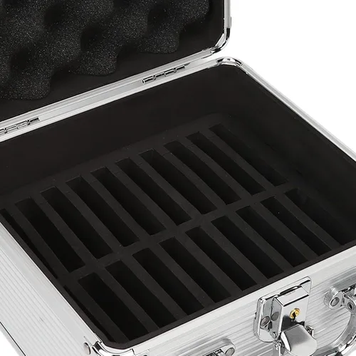 Vista 8 de Dpofirs Almacenamiento de disco duro de 2.5 pulgadas, almacenamiento de disco duro x maleta con 20 bahías, estuche de transporte de disco duro