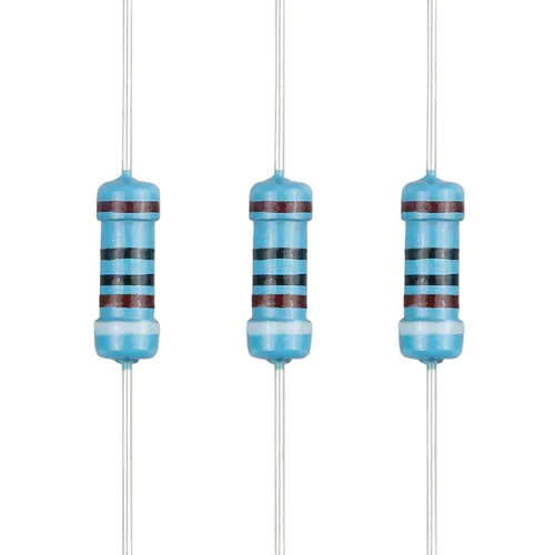 Vista 40 de 100 resistencias de 2.4 ohmios 1/2 W (0.5 vatios) ±1% tolerancia de película metálica, resistencia de valores múltiples opcional
