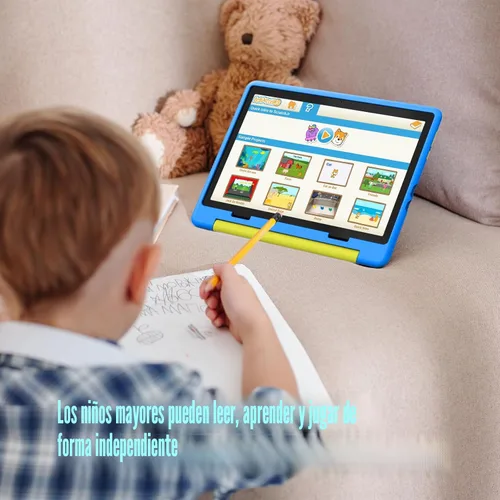 Vista 7 de URAO Tablet para niños, tablet Android 14 para niños de 10 pulgadas Octa-Core con estuche, 64GB 1TB de tarjeta TF expandible para niños pequeños