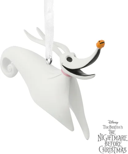Vista 4 de Hallmark Disney Tim Burton's The Nightmare Before Christmas Zero Christmas Adorno de Navidad, multicolor (0002HCM9436)