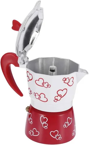 Vista 5 de Zerodis Cafetera de aluminio, cafetera de café reutilizable, cafetera espresso duradera de aluminio, olla de hervidor de agua para el hogar