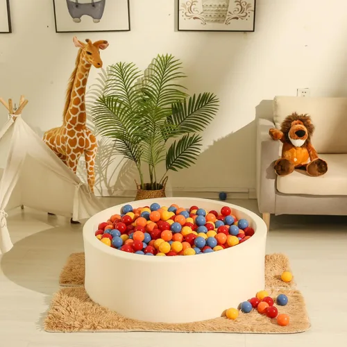 Vista 2 de Realhaha Colorful Ball Pit Balls Ball Pit Balls 2.2 Inch, 100 Count, Ideal for Kids' Ball Pit and Baby Pool