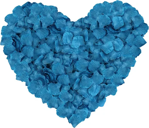 Vista 27 de 1000 pétalos de rosa de seda artificial, para decoración de bodas, fiestas