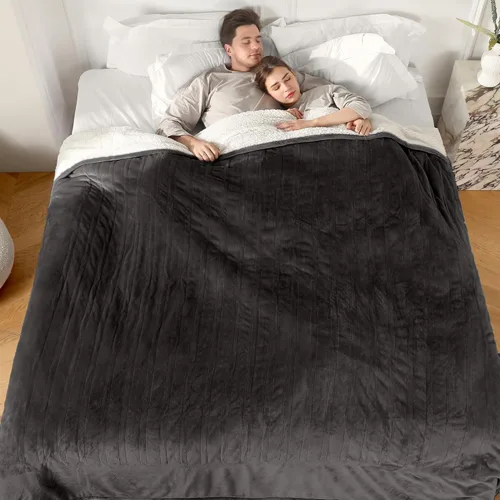 Vista 31 de ESTINGO Manta eléctrica calefactora, manta eléctrica extremadamente suave con apagado automático de 4 horas y 5 niveles de calefacción, manta