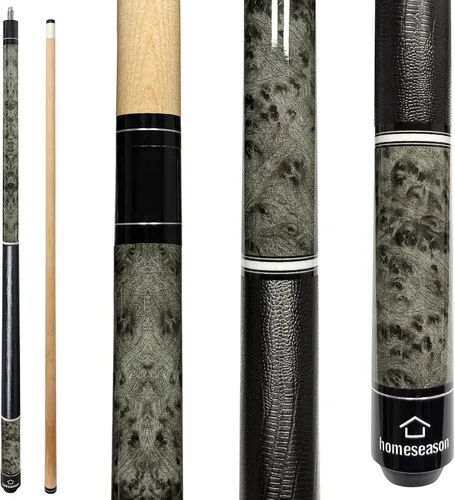 Vista 9 de HomeSeason 58 inch Pool Cue Stick 13mm Tip Billiard Cue Sticks, Perfect for Precision Play, Low Deflection Pool Cue for Enhanced Accuracy