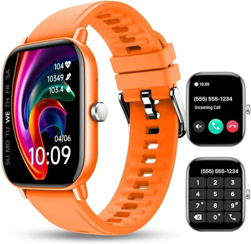 Vista 10 de WalkerFit Reloj inteligente para mujer, reloj inteligente de 2.01 pulgadas con llamada Bluetooth, más de 100 modos deportivos, monitoreo del sueño