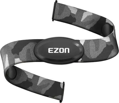 C009Pro Heart Rate Monitor Chest Strap with BLE 5.1& ANT+,HR Monitor Chest Sensor,Up to 400H Battery Life,Sitable for Running Cycling Gym,Compatible