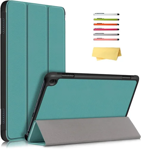 Vista 22 de Funda tipo folio para Amazon Kindle Fire HD 8 y Fire HD 8 Plus (se adapta tanto a 12ª/10ª generación, 2022/2020) con soporte inteligente de piel