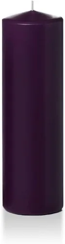 Vista 144 de yummi Velas redondas de pilar de lavanda de 3 x 6 pulgadas - 3 por paquete