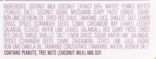 Vista 3 de WATCHAREE'S, Salsa, maní tailandés, paquete de 6, tamaño 12.8 onzas, sin ingredientes artificiales, sin lácteos, vegana, sin levadura