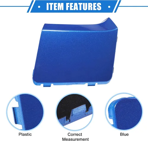 Vista 4 de Tapa de gancho para remolque de automóvil compatible con Subaru Impreza 2010-2014, parachoques delantero azul de plástico duradero