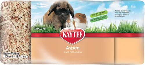 Vista 3 de Kaytee Aspen - Ropa de cama para mascotas para conejillos de indias, conejos, hámsters, jerbos y chinchillas, 19.7 litros