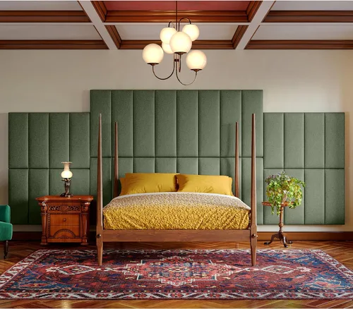 Vista 107 de Jaxx Panelist - Cabecero acolchado moderno, juego de 4 paneles para montar en la pared (cada uno de 11.25 x 38 pulgadas), tamaño King