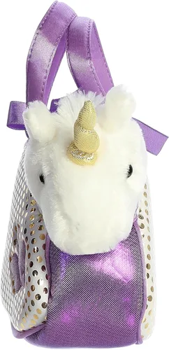 Vista 4 de Aurora World Fancy Pals Bolso para llevar peluche de mascota unicornio