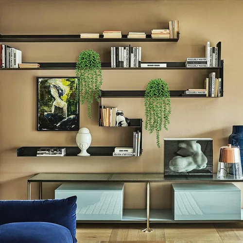 Vista 7 de LOYWREE 3 piezas de plantas falsas de interior, planta artificial de cadena de perlas en macetas negras, plantas colgantes suculentas artificiales