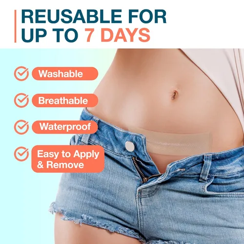 Vista 4 de Hojas de silicona para cicatrices, 1.55" x 156" - 4M, rollo de cinta de silicona médica para cicatrices, tiras de cicatrices reutilizables