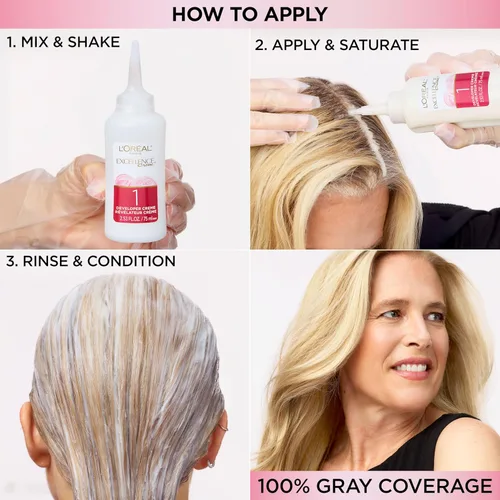 Vista 6 de L'Oreal Paris Excellence Crème - Tinte permanente para el cabello, triple cuidado, con complejo proqueratina para una cobertura del 100 %