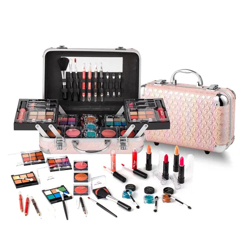 Hot Sugar Set de Maquillaje Todo en Uno para Chicas Adolescentes - Kit Completo de Maquillaje para Principiantes Con Paleta de Sombras de Ojos,