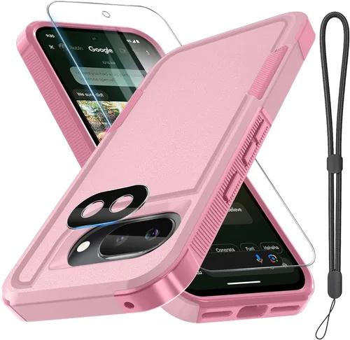 Vista 18 de RMOCR Funda para Google Pixel 9 Pro XL, de cuerpo completo, resistente, a prueba de golpes, con correa de cordón, protector de pantalla de vidrio