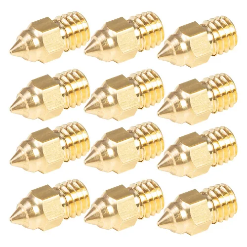 Vista 9 de Creality Original 12pcs Ender 3 Series 0.016 in MK Boquillas, para boquilla extrusora Sprite, Ender 3 S1/Pro/Ender 3/V2/Pro/Max/CR-6 SE/MAX