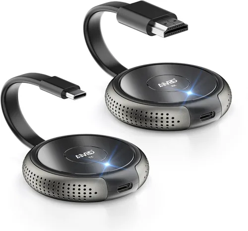 Vista 9 de Transmisor inalámbrico AIMIBO USB C y receptor HDMI 4K, 2.4/5G Extensor Azul