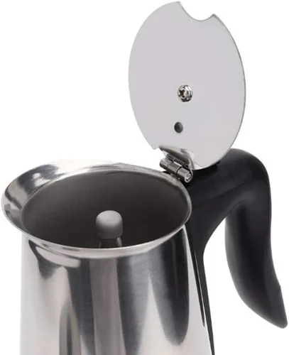 Vista 3 de MXBAOHENG Cafetera eléctrica Moka Pot Espresso 6 tazas de café Mocha Pot Acero inoxidable (110V)