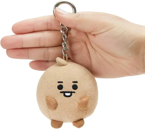 Vista 2 de BT21 Baby Series - Llavero de peluche suave con diseño de personaje de 2.8in, Shooky, 7 cm