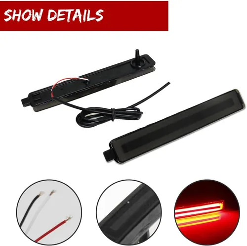 Vista 3 de GTINTHEBOX Para Cadillac CTS o CTS-V 2008-2013, Buick Enclave 2008-2012, Equinox 2005-2009, Trailblazer SS 2007-2009 Reflector de parachoques