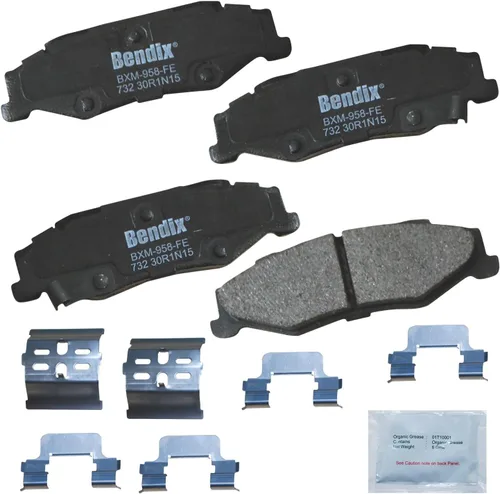 Vista 100 de Pastillas de Freno Traseras Cerámicas Bendix Priority1 CFC1510 para INFINITI QX56 2013-2011, QX80 2024-2014, Nissan Armada 2023-2017