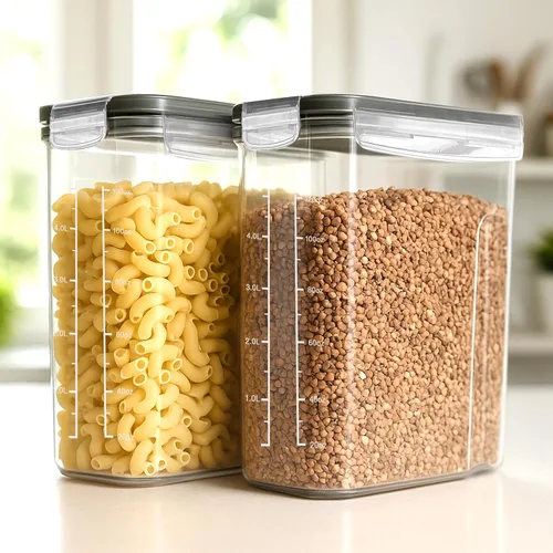 Vista 8 de Utopia Kitchen Juego de contenedores de almacenamiento para cereales – 4 unidades 4L (135.2 oz) Contenedores de almacenamiento de alimentos