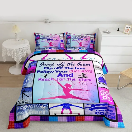 Vista 15 de Feelyou Juego de ropa de cama con diseño de arco iris, juego de edredón para niños, niñas, decoración de notas musicales, edredón de microfibra