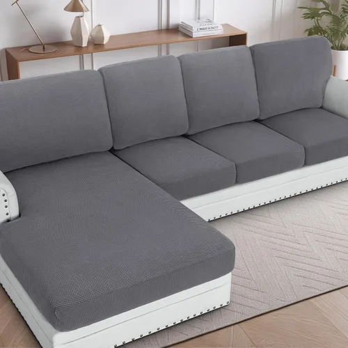 Vista 29 de H.VERSAILTEX Fundas para sofá seccional, 1 pieza, funda para diván en forma de L, funda de cojín separada para sofá seccional izquierdo y derecho