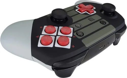 Vista 8 de eXtremeRate Classic NES Style Faceplate Backplate Handles Cover, Octagonal Gated Sticks Design DIY Replacement Grip Housing Shell for Nintendo