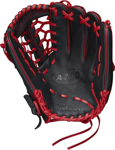 Vista 3 de WILSON Guante de béisbol juvenil Outfield A700 2022 de 12 pulgadas, tiro a mano izquierda