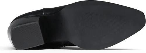 Vista 5 de DREAM PAIRS Botas vaqueras occidentales para mujer, botas vaqueras de media pantorrilla sin cierre