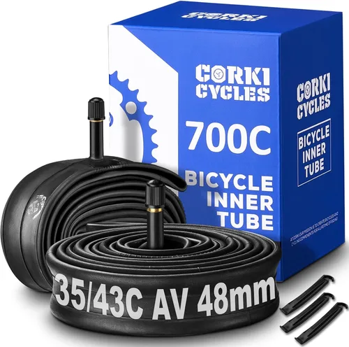 Vista 17 de Tubo interior de repuesto para neumático de bicicleta 700c para bicicleta de carretera de 28 pulgadas, repuesto de caucho butílico resistente