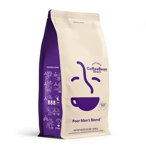 Vista 12 de Coffee Bean Direct Mezcla de casa media, café de grano entero, tostado medio, bolsa de 5 libras (paquete de 1)