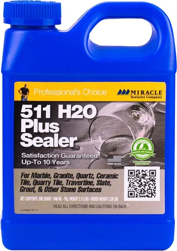 Vista 11 de Sellador penetrante avanzado Miracle Sealants 511 H2O Plus para encimeras, piedra, baldosas y lechada, galón