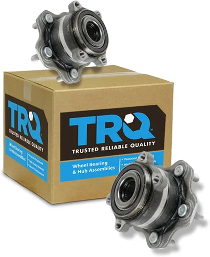 Vista 54 de TRQ Juego de 2 rodamientos de rueda delantera y conjunto de cubo compatible con Tesla 3 2020 Y 2018-2019