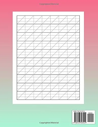 Vista 2 de calligraphy practice paper for left handed Calligraphy Lettering Practice Sheets for Left Handed People 120 pages sheets Slanted Calligraphy paper