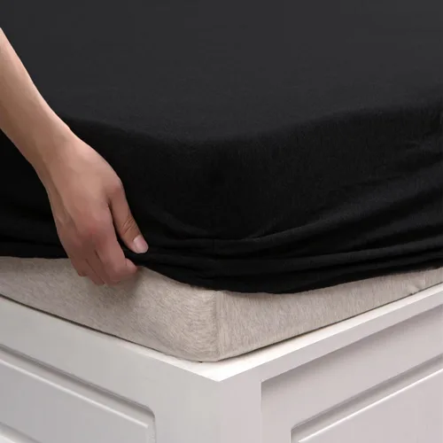Vista 34 de PURE ERA Sábana bajera ajustable de algodón de punto de jersey (sin sábana encimera ni fundas de almohada) con bolsillo profundo de hasta 15 a 20