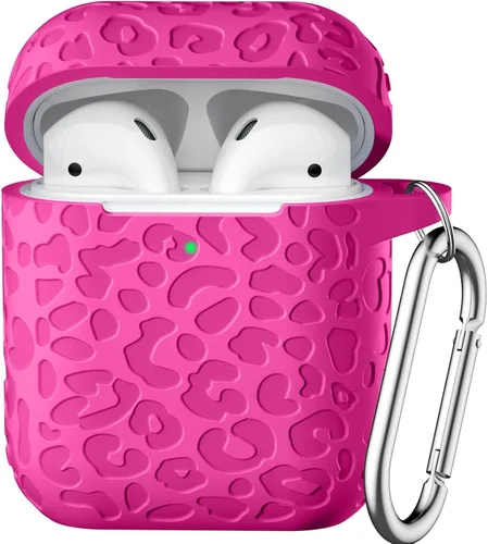 Vista 28 de Funda con Grabado de Leopardo para Estuche de AirPods 4 2024, Funda Protectora de Silicona Suave Compatible con Estuche de Apple AirPods de 4ª