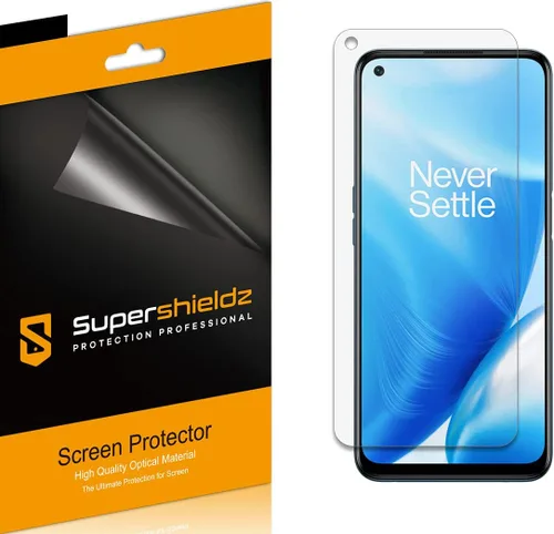 Supershieldz Paquete de 6 protectores de pantalla diseñados para OnePlus Nord N200 5G (no compatible con Nord N20 5G), protector de pantalla