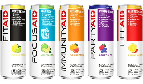 Vista 223 de FITAID RX Zero Sugar, creatina encapsulada, bebida de recuperación de entrenamiento, mezcla todo en uno, BCAA, glucosamina, cúrcuma, complejo B