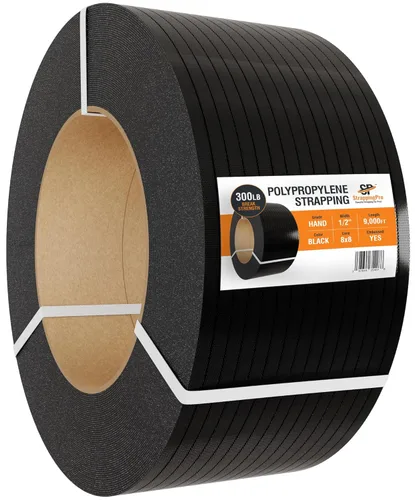 Vista 2 de Strapping Pro - Rollo de flejado de polipropileno de grado manual de resistencia industrial para envío de cajas