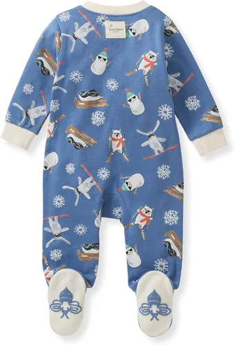 Vista 215 de Burt's Bees Baby - Pijama de una pieza para bebé, mameluco para dormir y jugar, algodón 100% orgánico, cremallera frontal