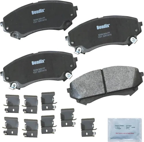 Vista 359 de Pastillas de Freno Delanteras Cerámicas Bendix Priority1 CFC430A para Modelos Selectos INFINITI G35, I30, Nissan 350Z, Altima, Juke, Maxima, Sentra