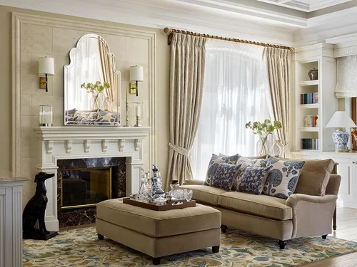 Vista 5 de Espejo decorativo de pared, espejo de acento moderno para sala de estar, escritorio de entrada, comedor