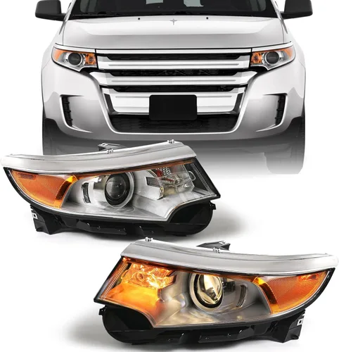 Vista 7 de FIONE para Ford Edge Conjunto de Faros Delanteros 2011 2012 2013 2014 Halógeno Proyector de Repuesto Faro SE SEL Limited Lado Izquierdo